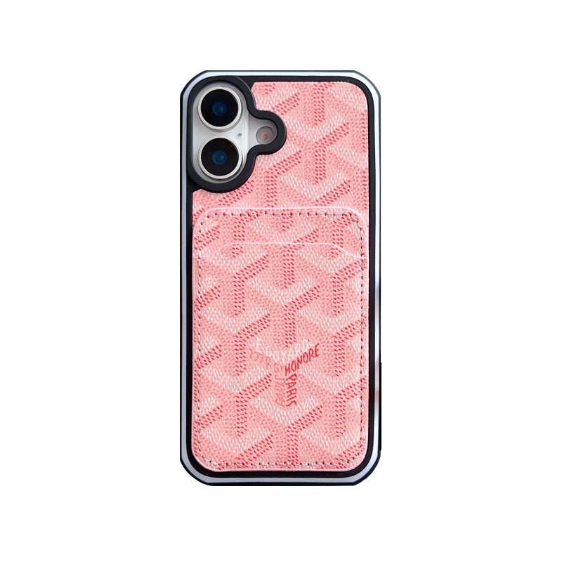 Leather GD iPhone Case With Card Holder -CFK251502
