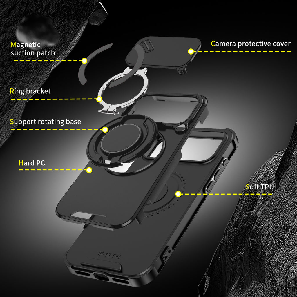 iPhone Cases With Magnetic Ring Stand For iPhone 17 Series