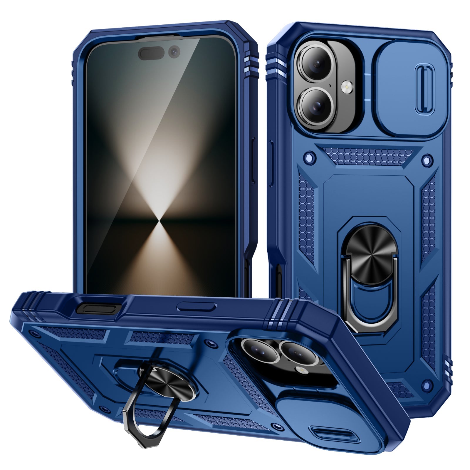 Military Armor Phone Case With Stand For iPhone