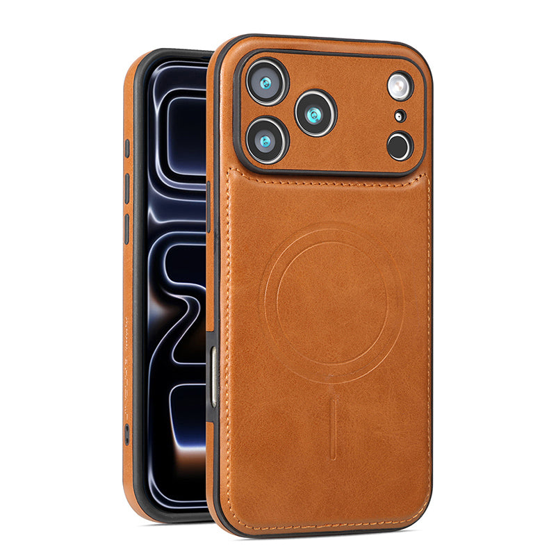 Leather Magsafe iPhone Cases For iPhone 17 Series