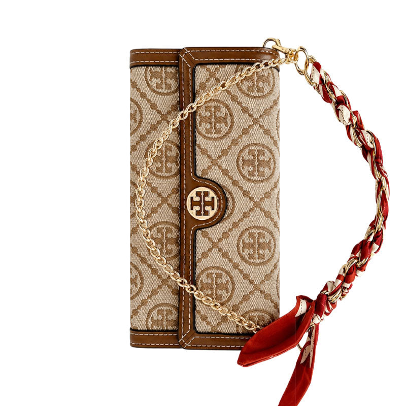 High-quality Leather TB iPhone Case With Flip Wallet-LA260025
