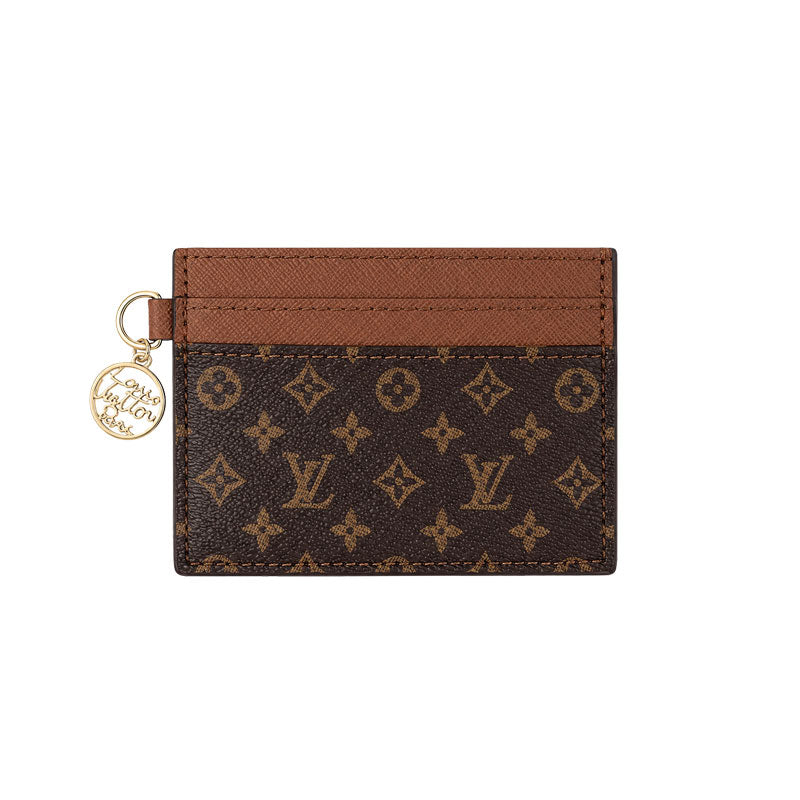 Classic Leather Monogram  Card Wallet-LA260027