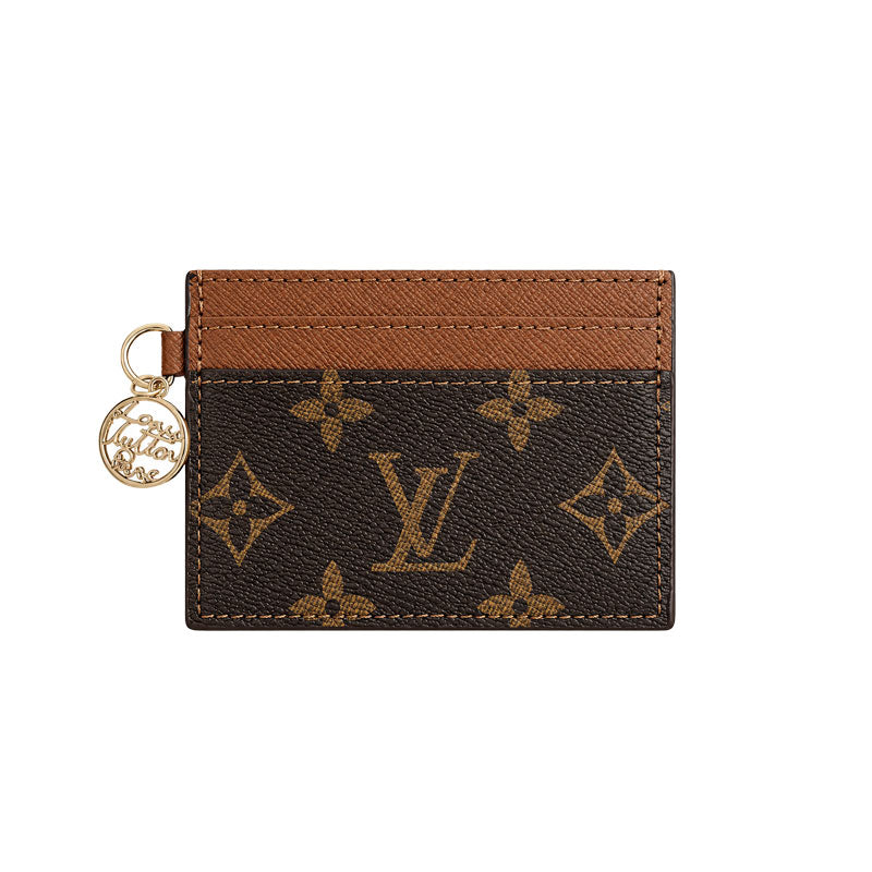 Classic Leather Monogram  Card Wallet-LA260027