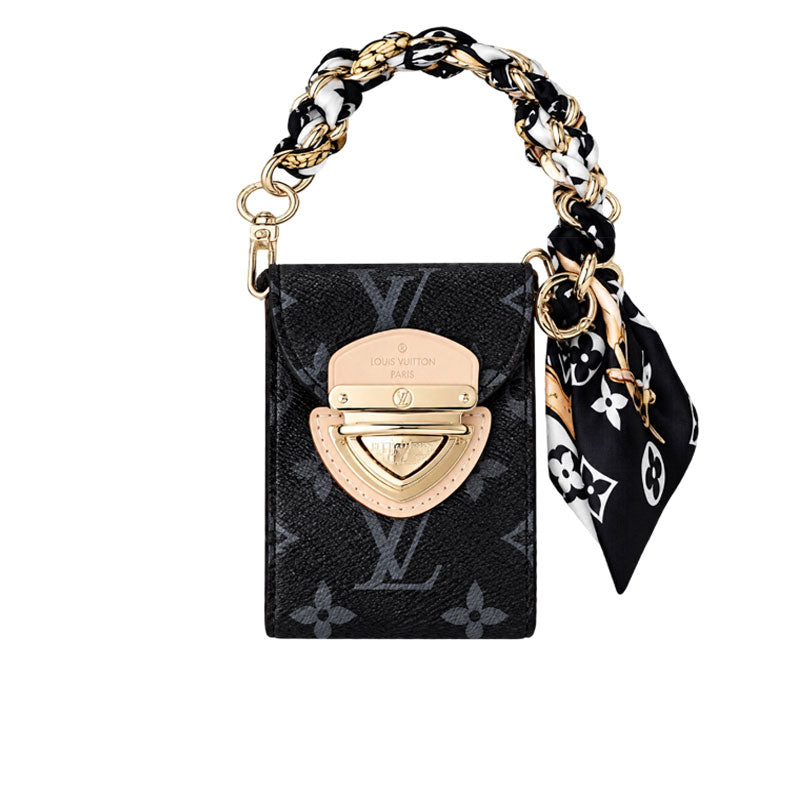 Premium Leather Monogram  Card Wallet-LA260045