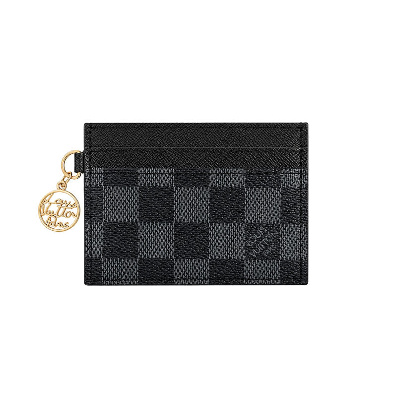 Classic Leather Monogram  Card Wallet-LA260027