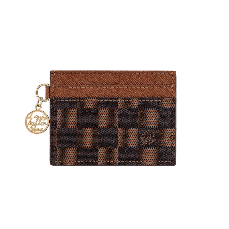 Classic Leather Monogram  Card Wallet-LA260027