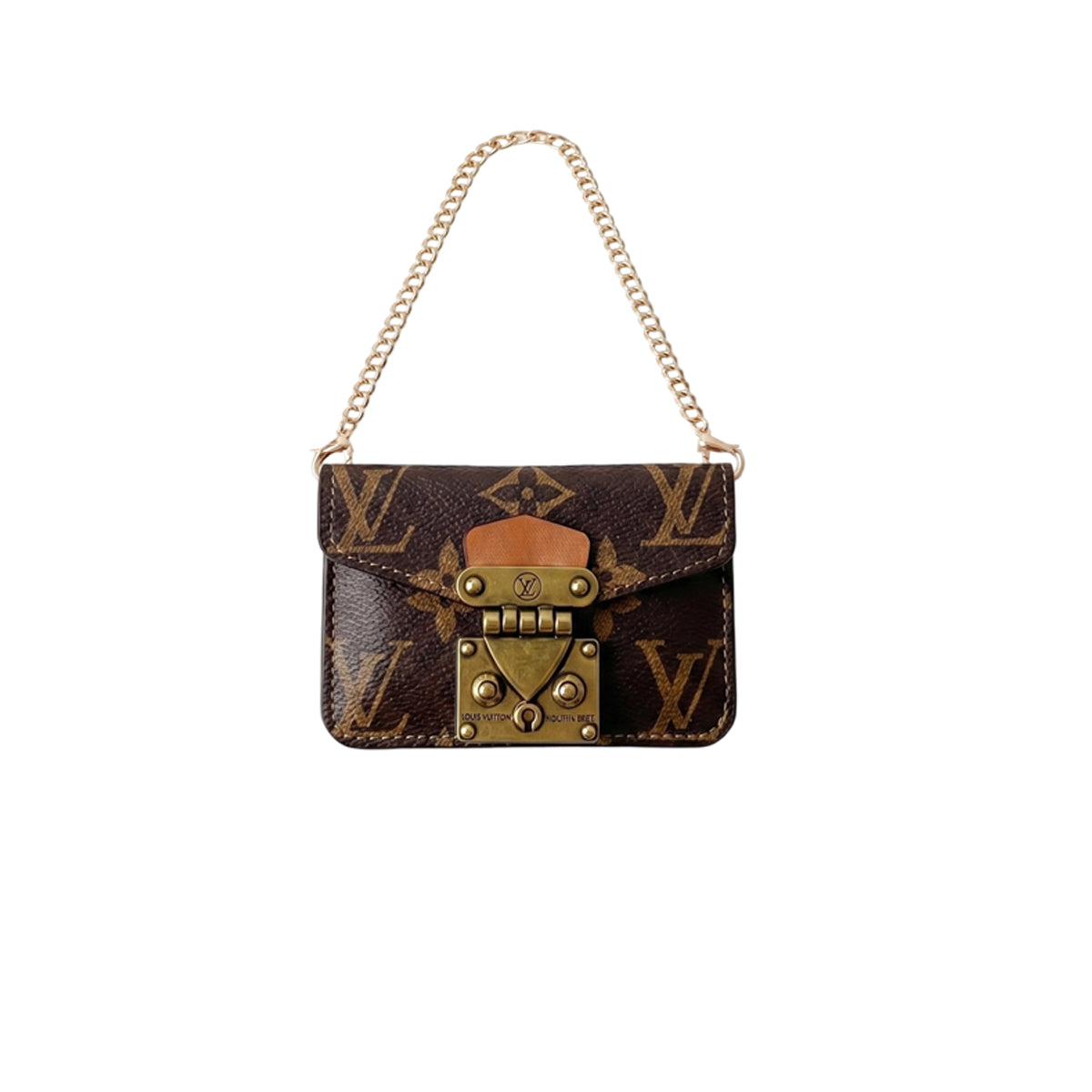 Monogram Chain Shoulder Bag