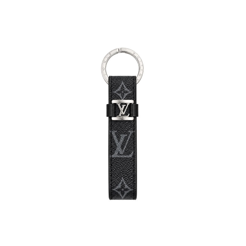 Leather Monogram Key Ring Bag Charm-LA260049
