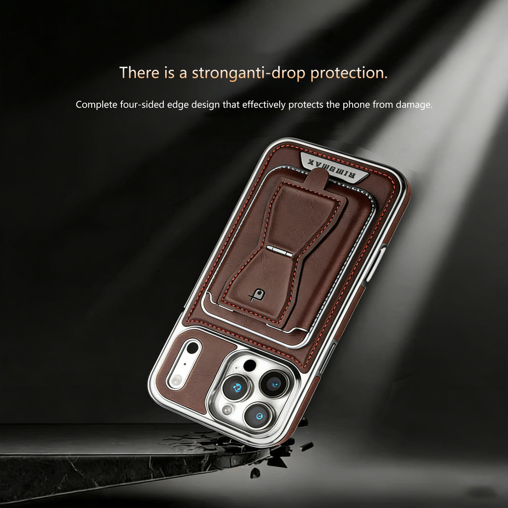 Leather Magsafe iPhone Case With Card Holder