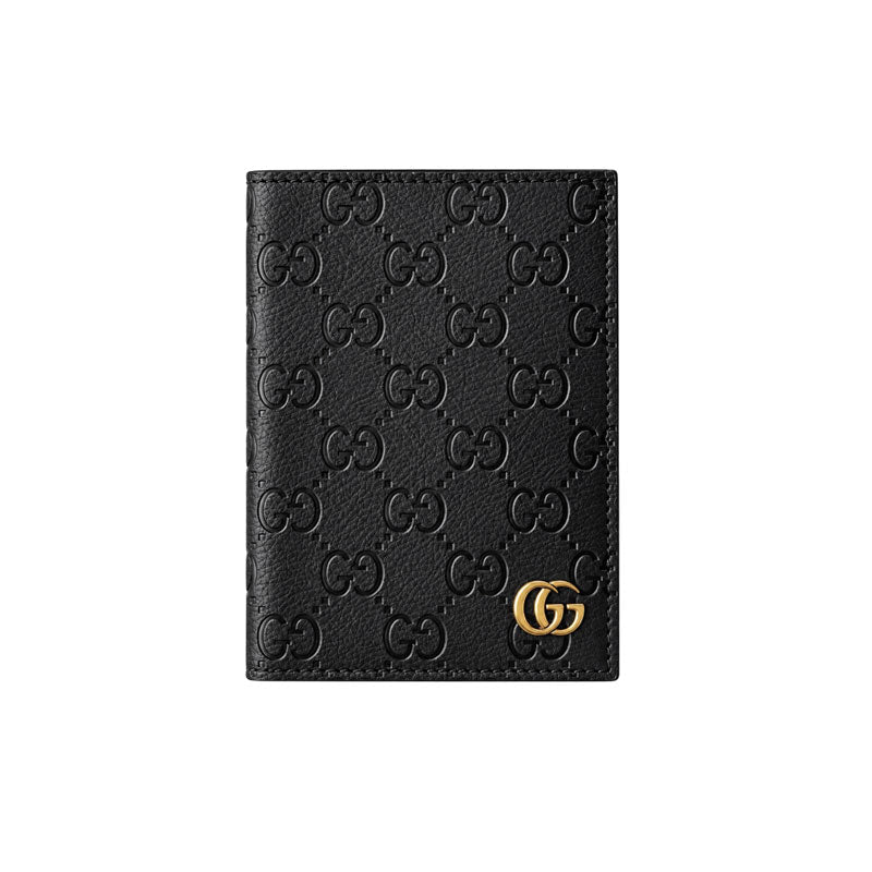 Premium Leather GG Folding Card Wallet-LA260047