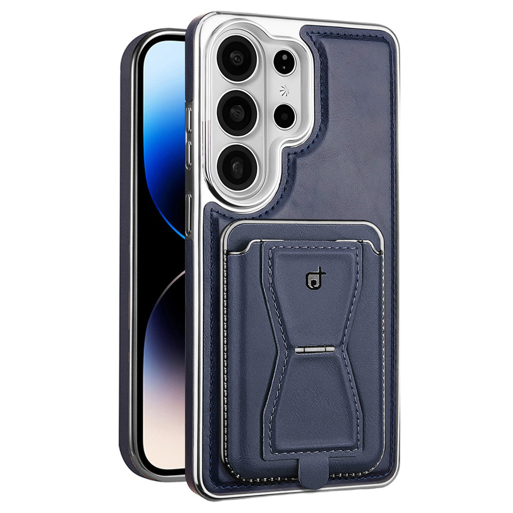 Leather Galaxy Phone Case With Magnetic Card Holder