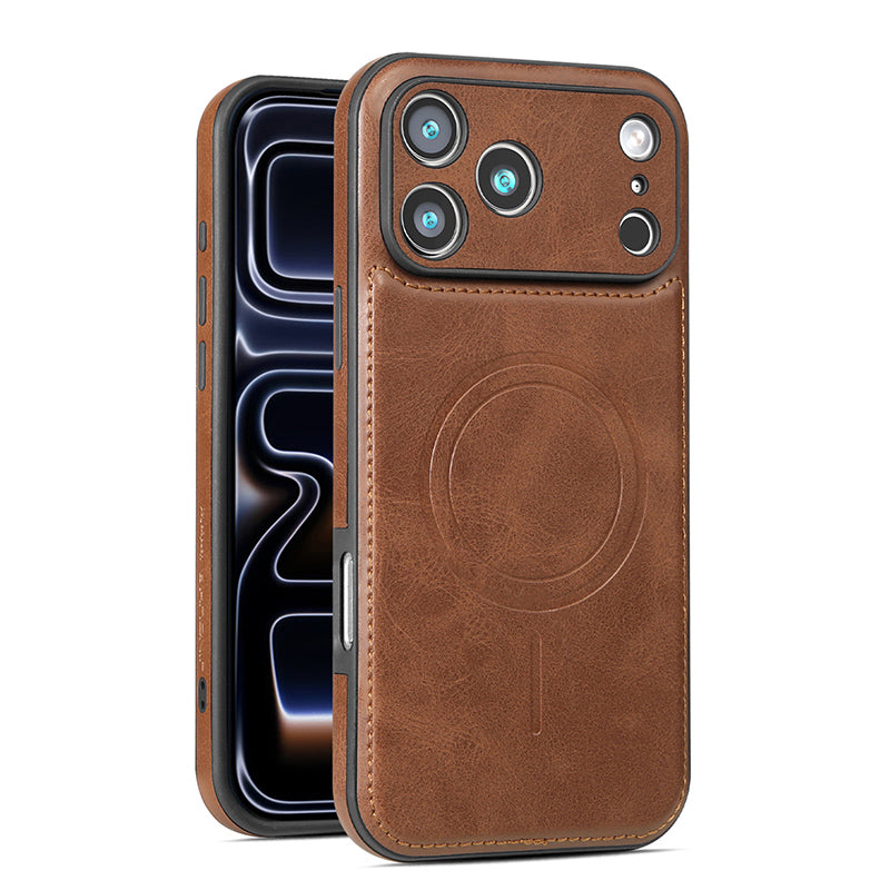 Leather Magsafe iPhone Cases For iPhone 17 Series