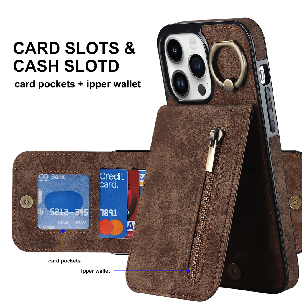 Leather iPhone Case With Card Holder