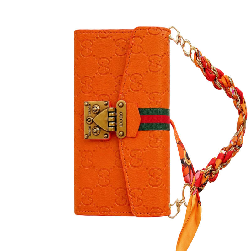 Classic Leather GG iPhone Case With Flip Wallet-LA260007