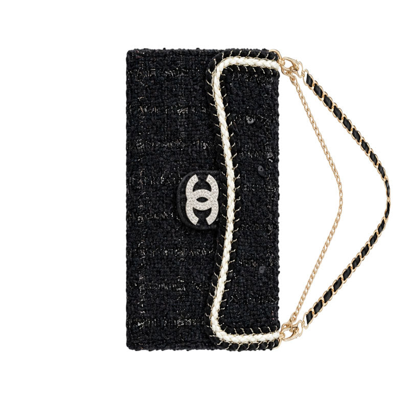 High-quality  CC iPhone Case With Flip Wallet And Crossbody Strap-LA260054