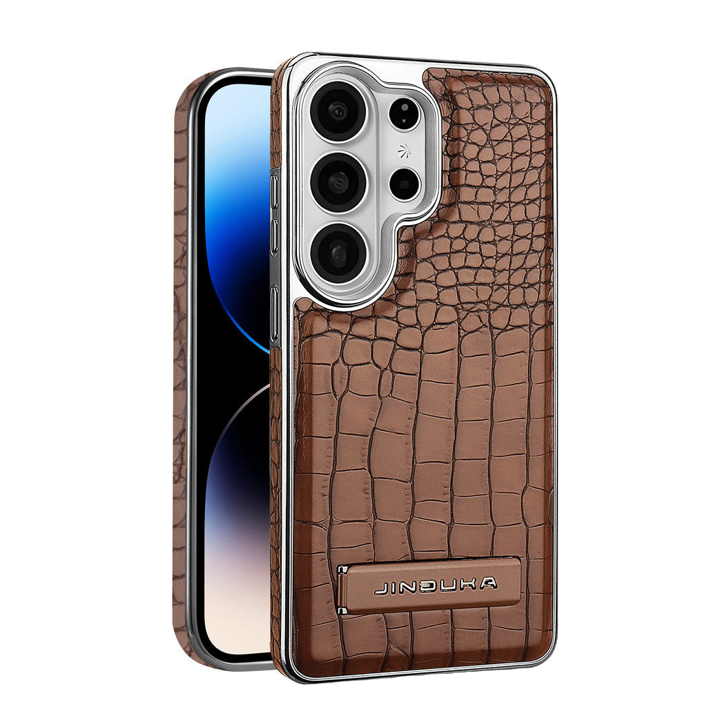 Magnetic Crocodile Pattern Galaxy Phone Case