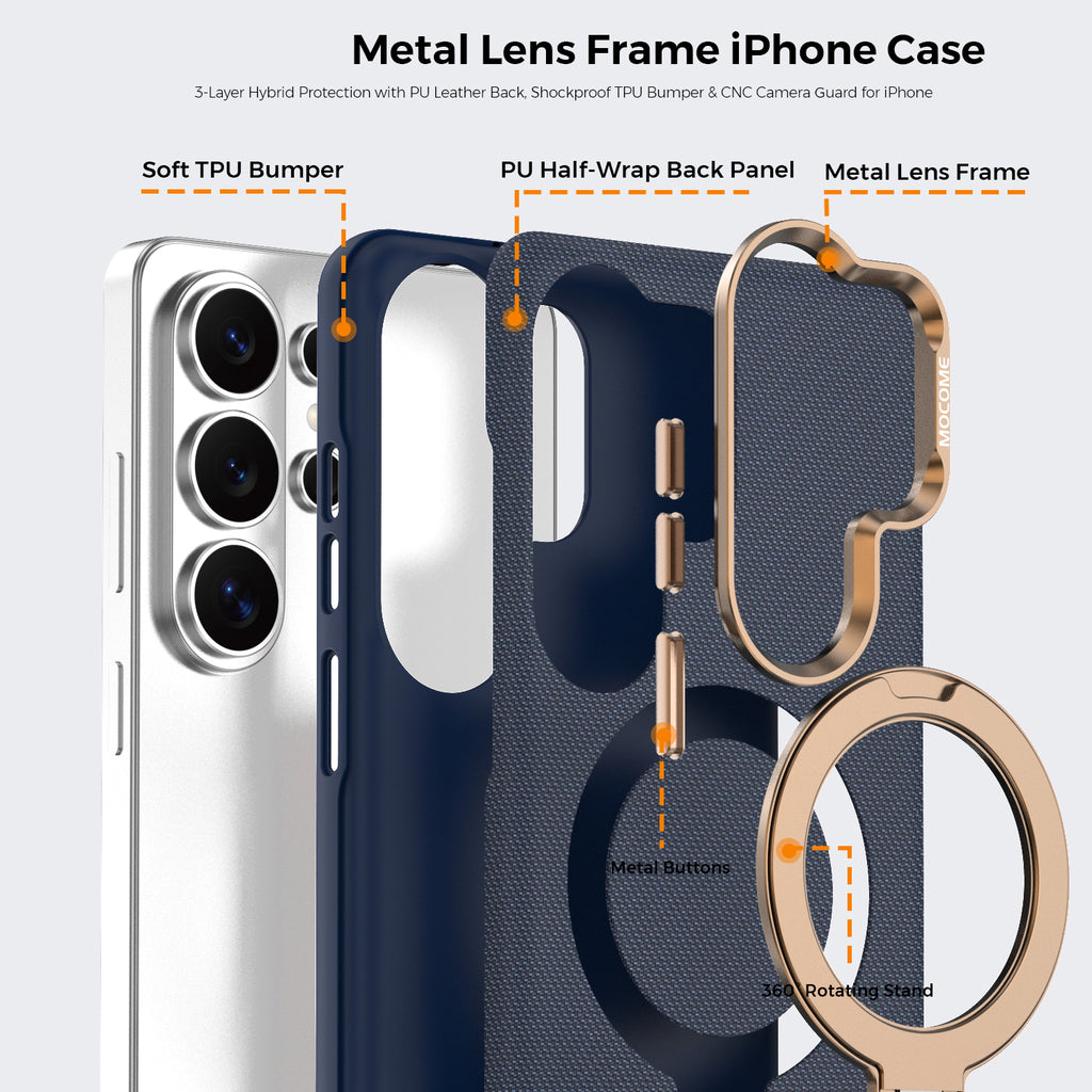 Magnetic Ring Stand Case for Samsung Galaxy S Phone Cases