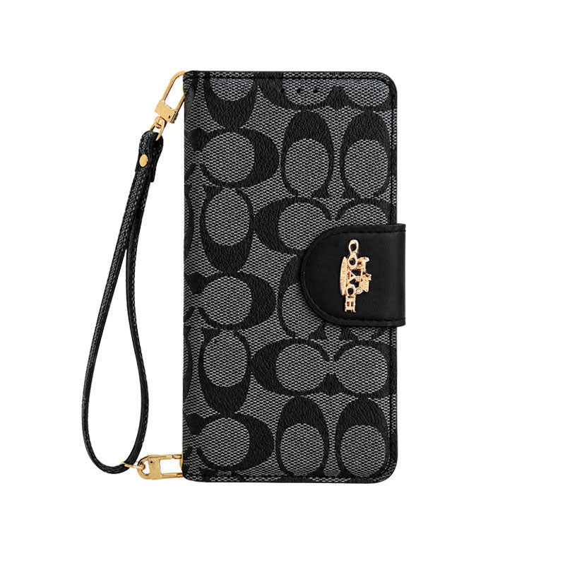 High-quality Leather CH iPhone Case With Flip Wallet -CYCH172