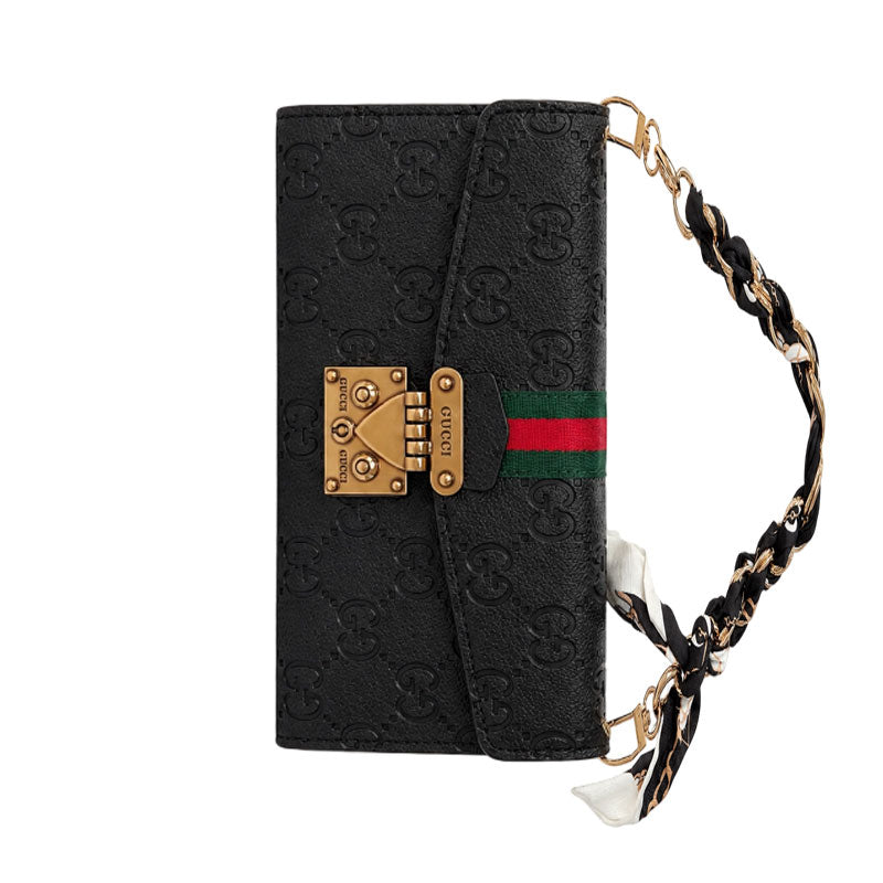 Classic Leather GG iPhone Case With Flip Wallet-LA260007