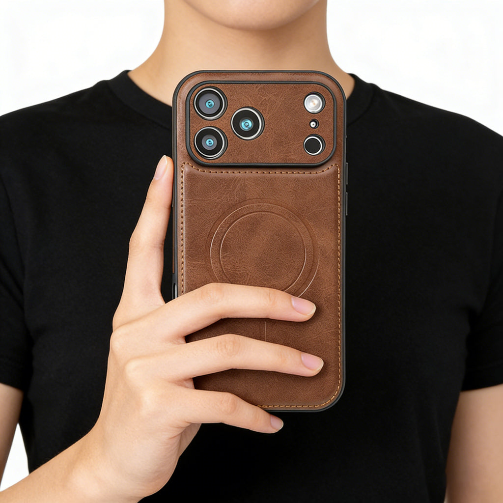 Leather Magsafe iPhone Cases For iPhone 17 Series