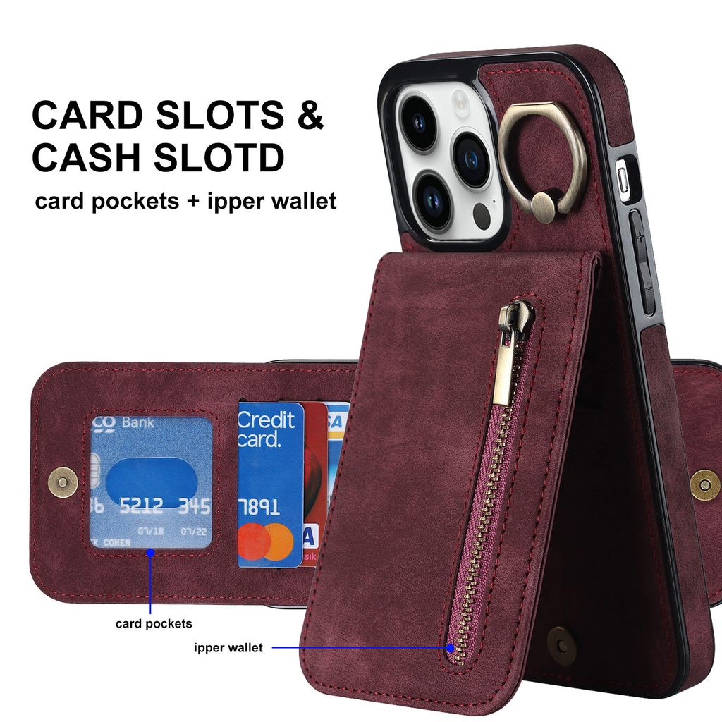 Leather iPhone Case With Card Holder