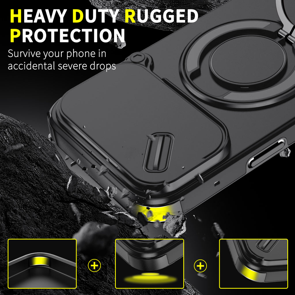 iPhone Cases With Magnetic Ring Stand For iPhone 17 Series