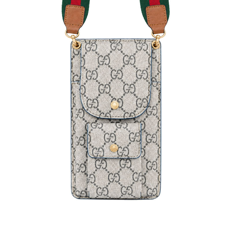 Elegant Leather GG Crossbody Phone Bag-LA260022