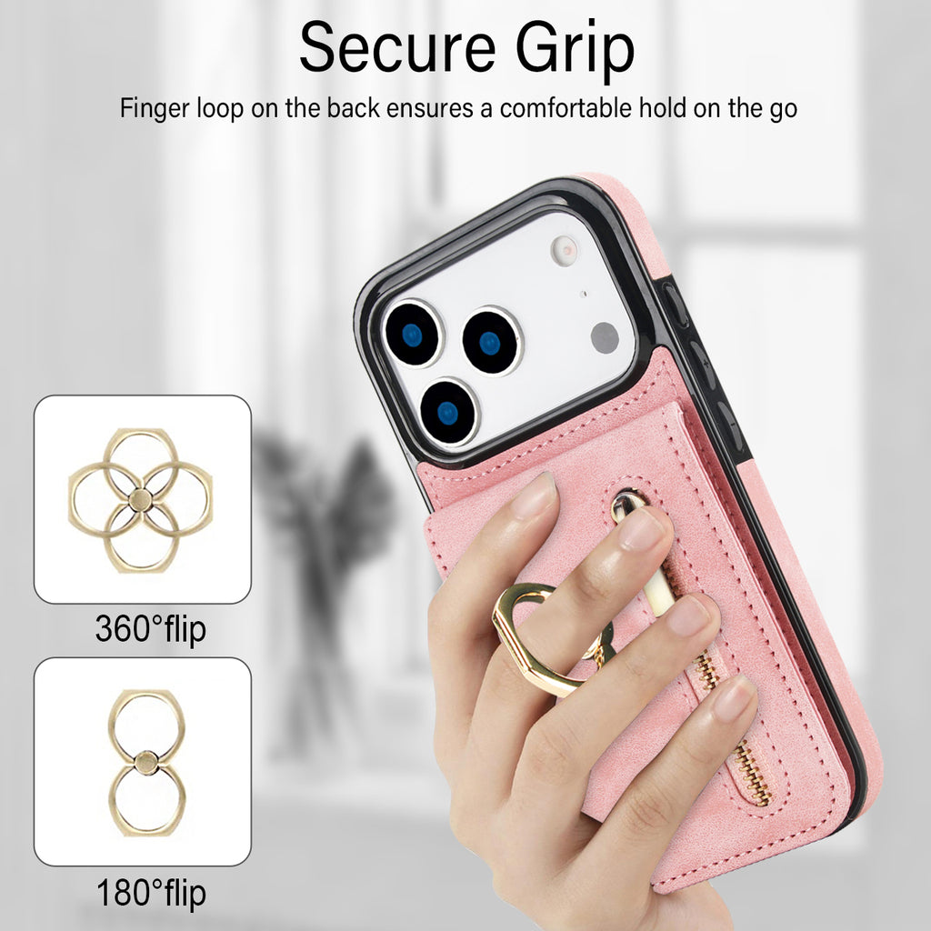 Leather iPhone Case With Card Holder