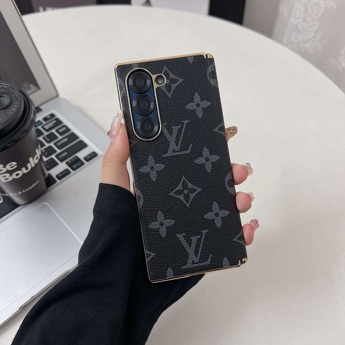 Classic Monogram Samsung Galaxy Z Fold Series Case-CYLV088