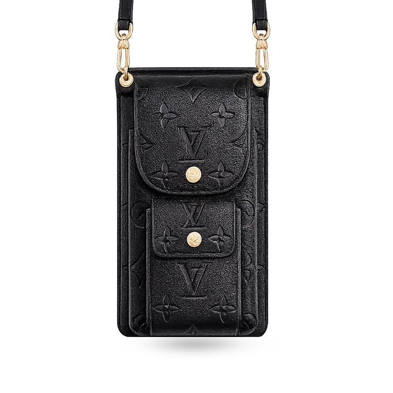 Luxury  Leather Monogram Crossbody Phone Bag-CYLV158