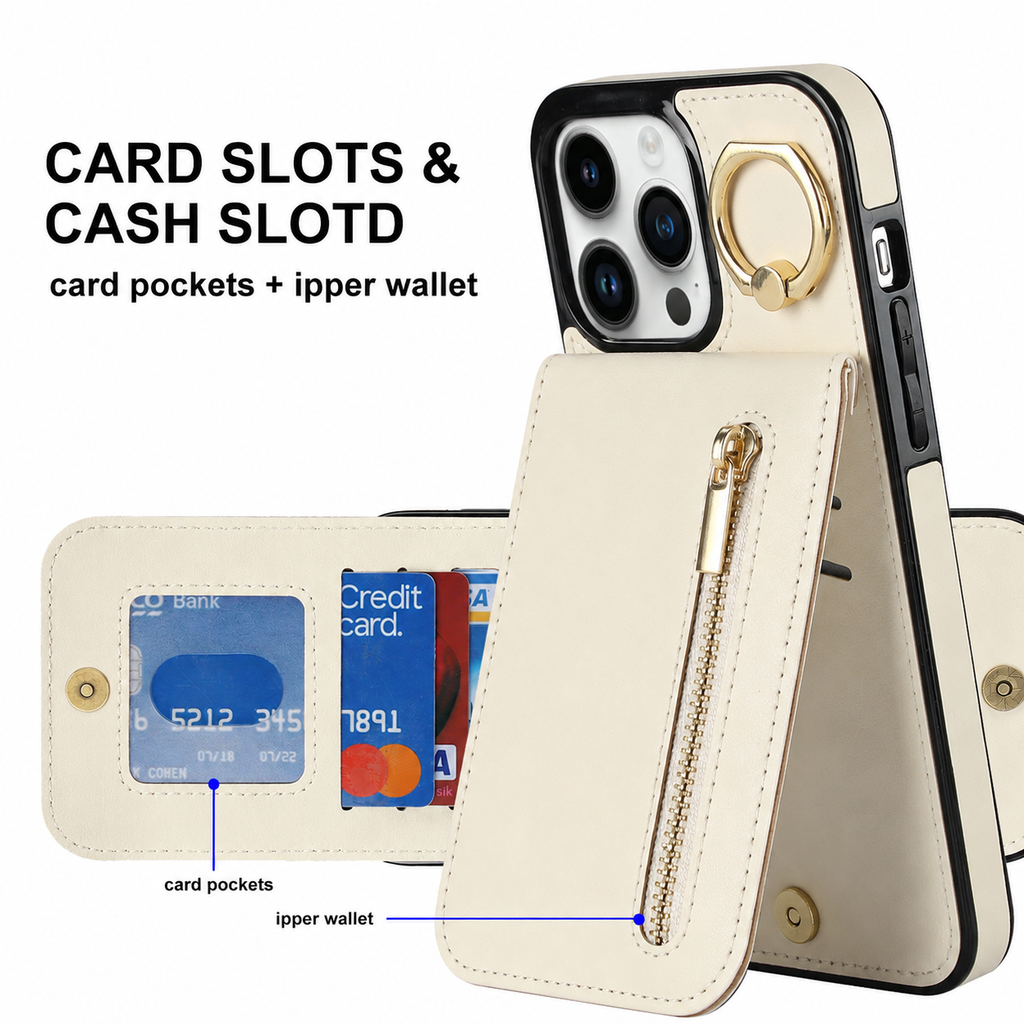 Leather iPhone Case With Card Holder