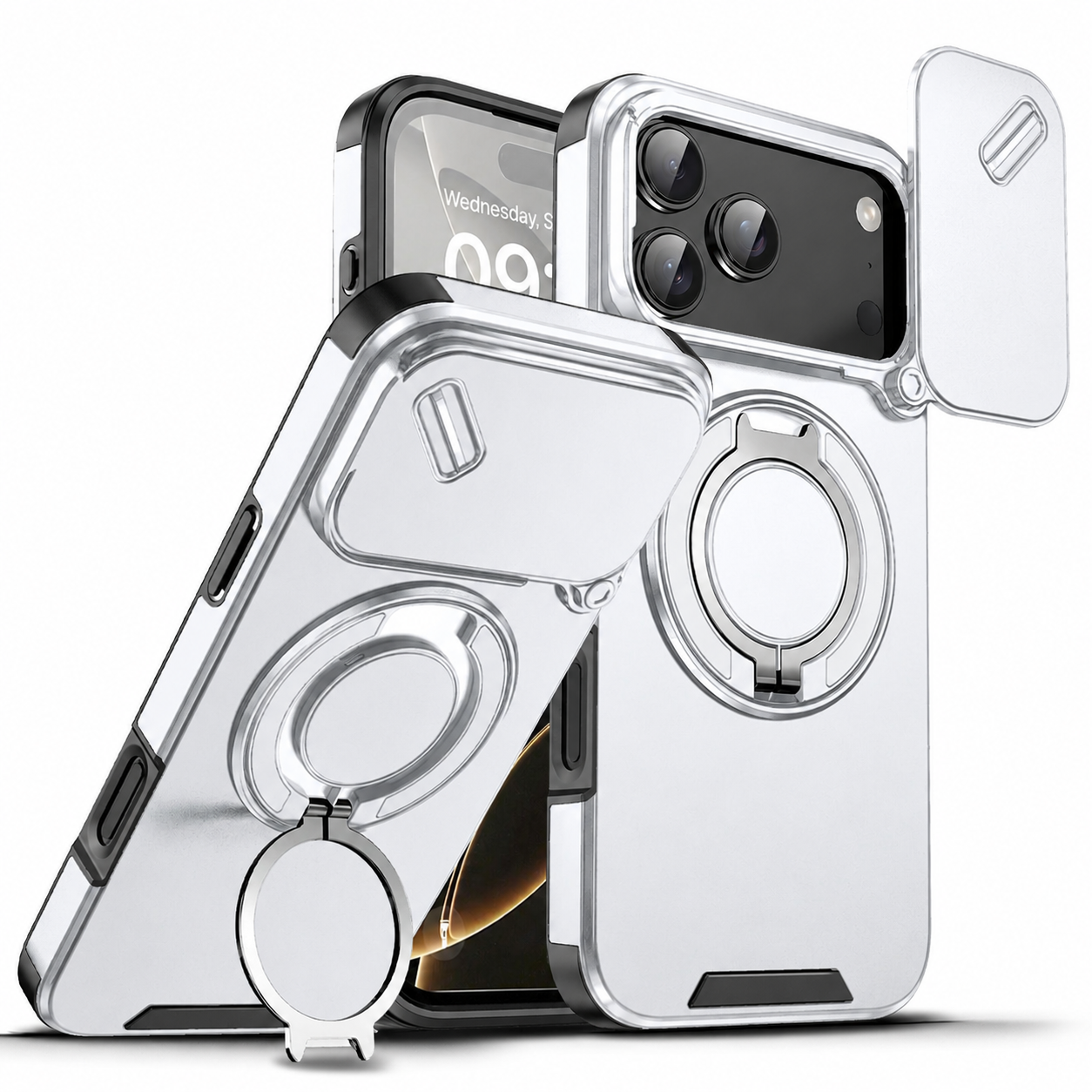 iPhone Cases With Magnetic Ring Stand For iPhone 17 Series