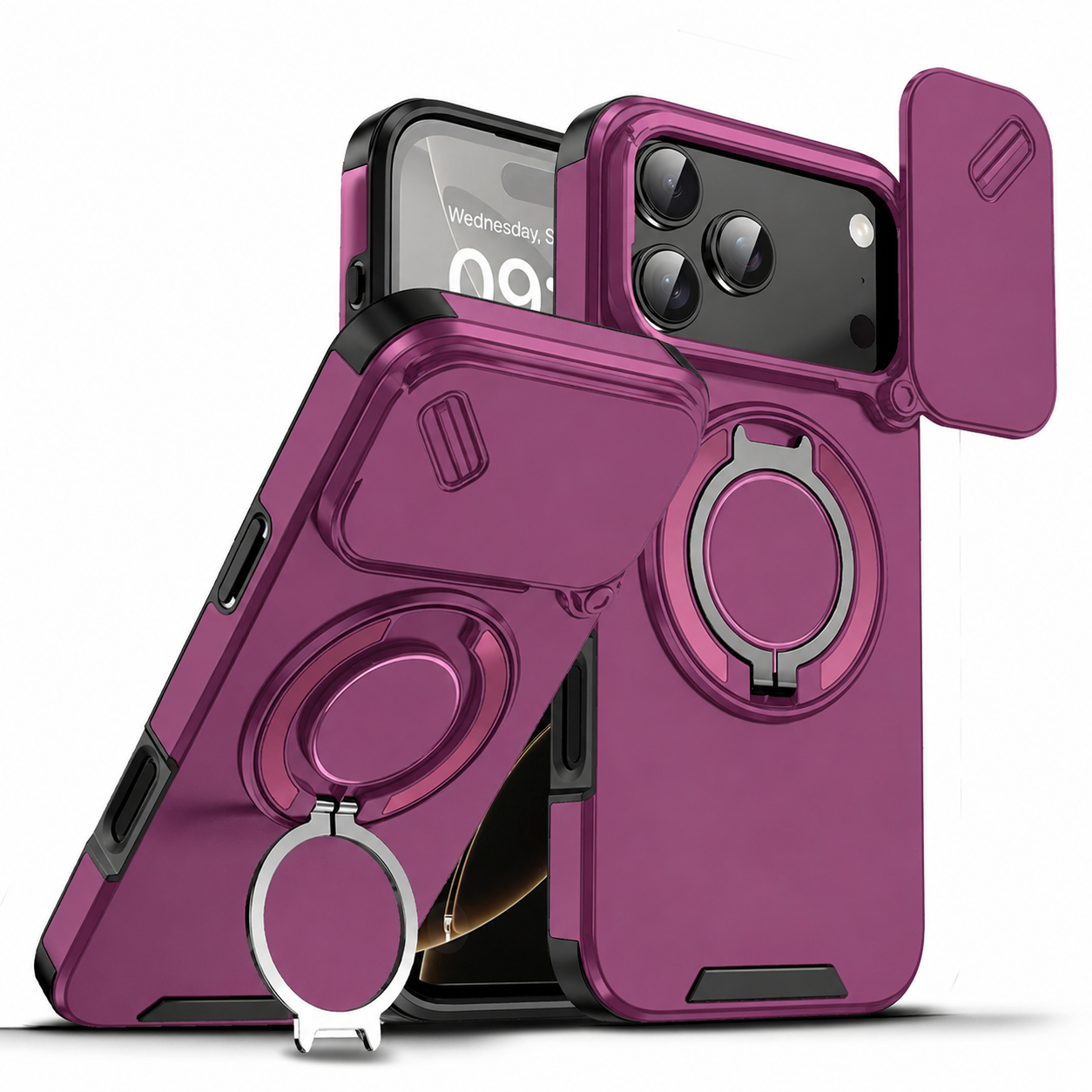 iPhone Cases With Magnetic Ring Stand For iPhone 17 Series