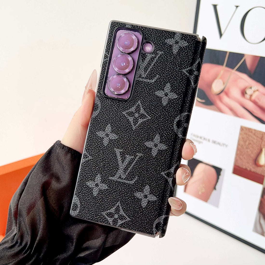 Classic Monogram Samsung Galaxy Z Fold Series Case-CYLV097
