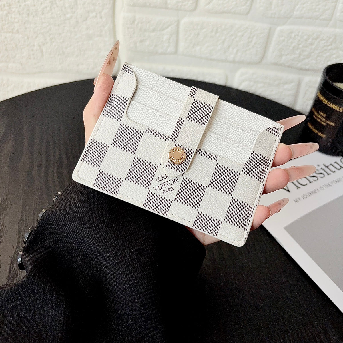 Luxury Leather Monogram  Card Wallet-LA260024
