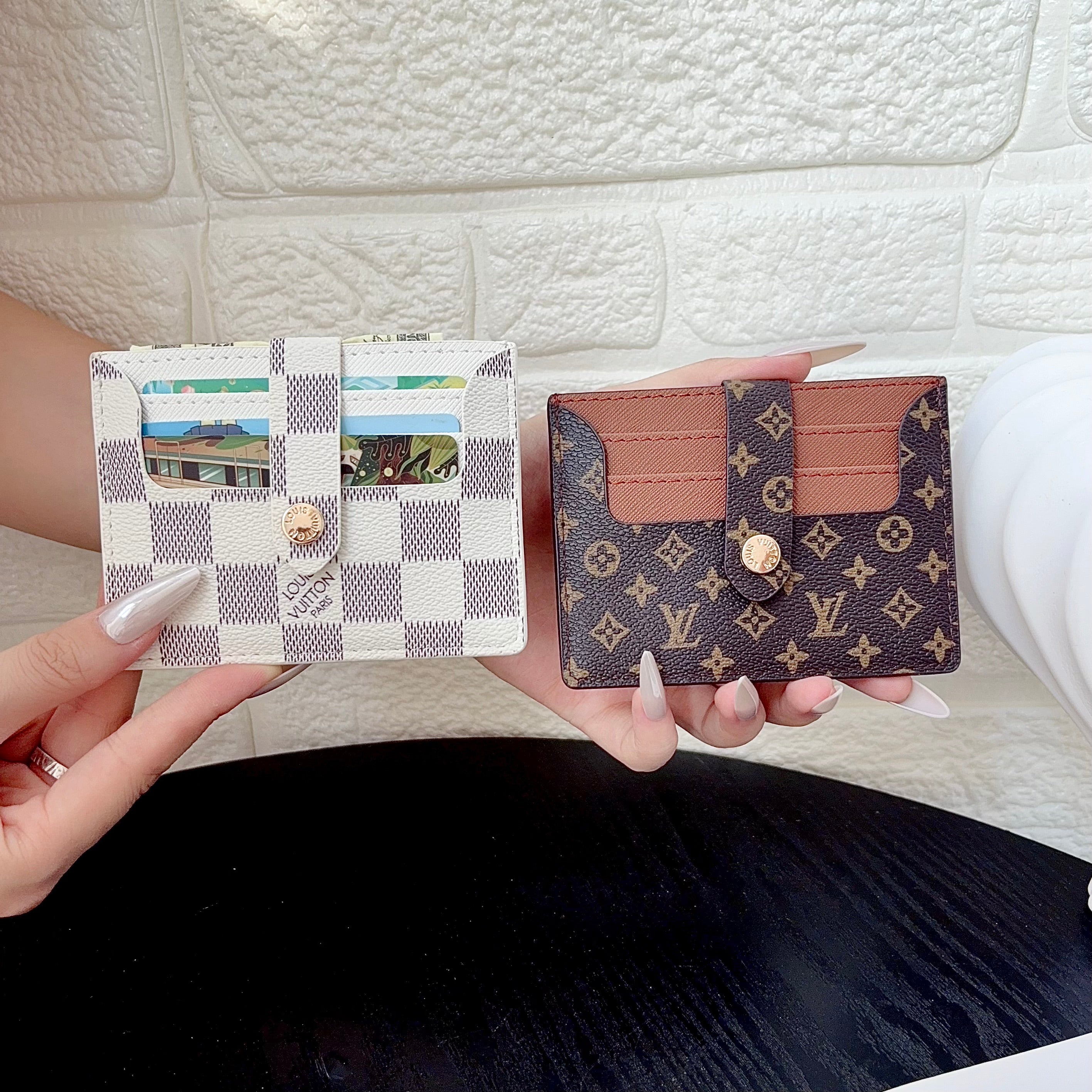 Luxury Leather Monogram  Card Wallet-LA260024