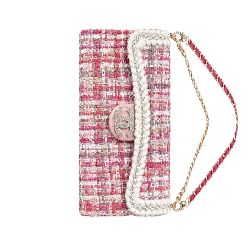 High-quality  CC iPhone Case With Flip Wallet And Crossbody Strap-LA260054