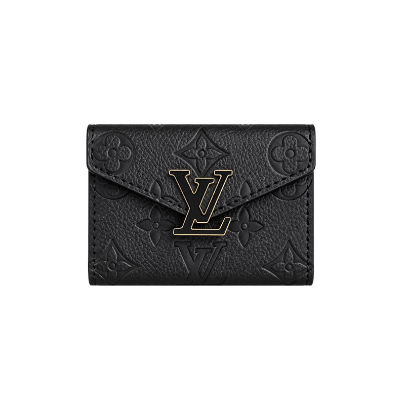Elegant Leather Monogram Card Wallet -LA260048