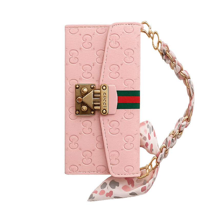 Classic Leather GG iPhone Case With Flip Wallet-LA260007