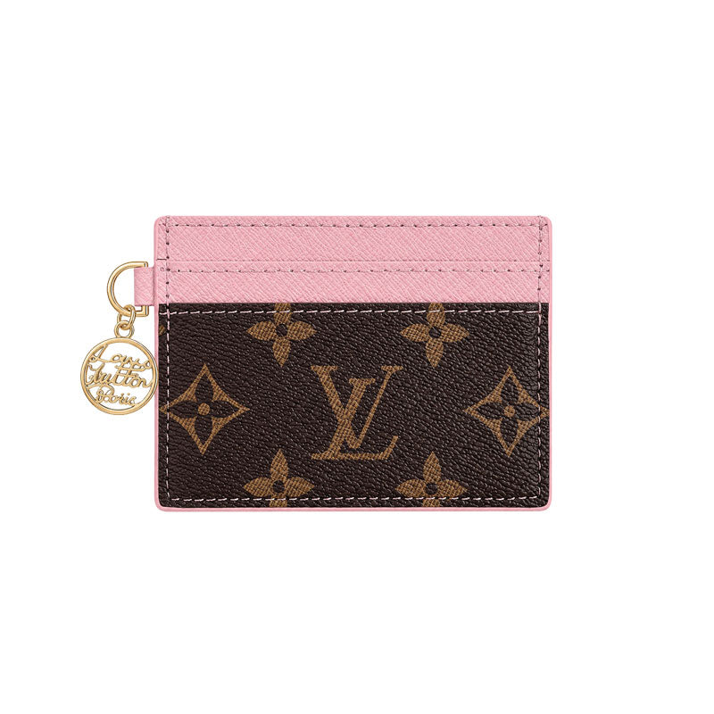 Classic Leather Monogram  Card Wallet-LA260027