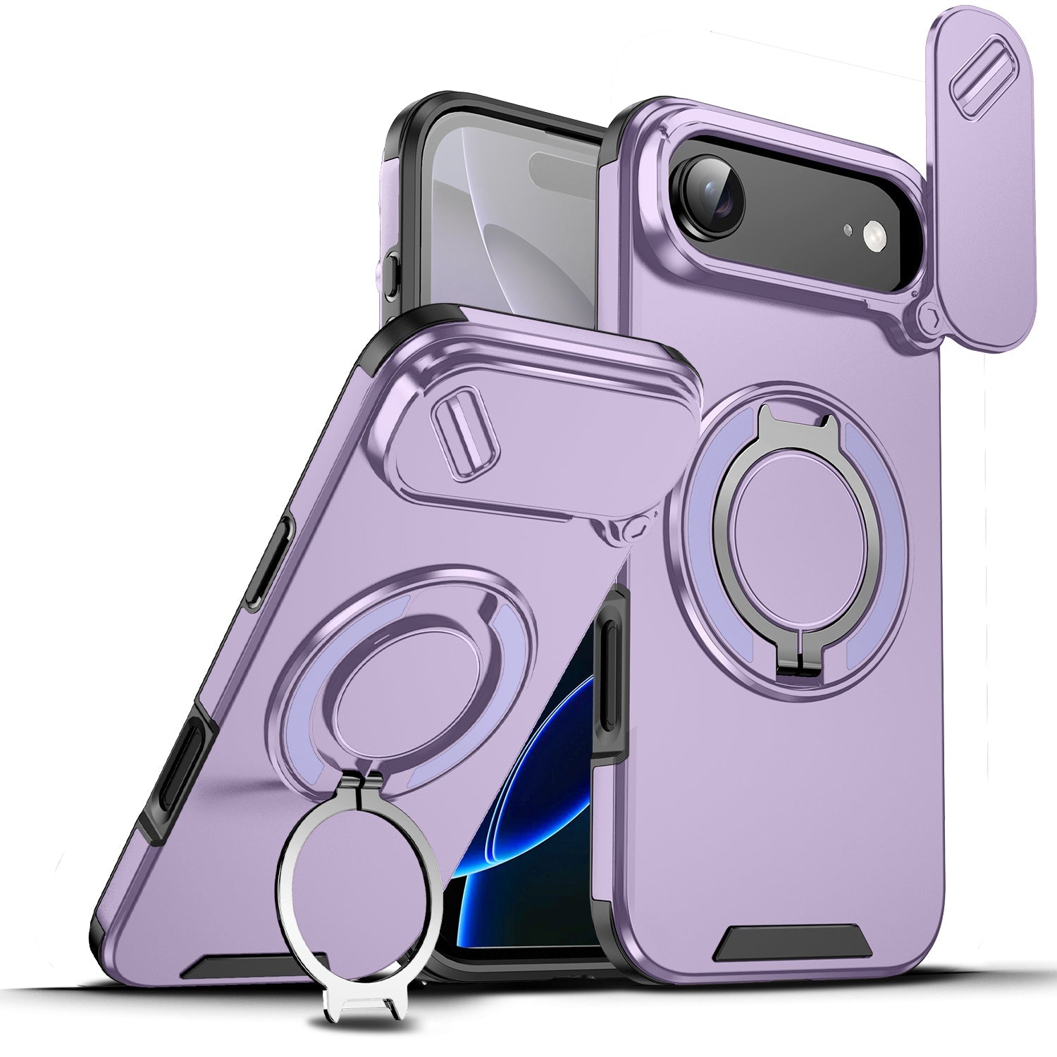 iPhone Cases With Magnetic Ring Stand For iPhone 17 Series