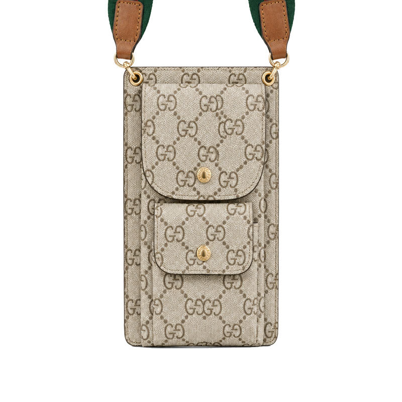 Elegant Leather GG Crossbody Phone Bag-LA260022