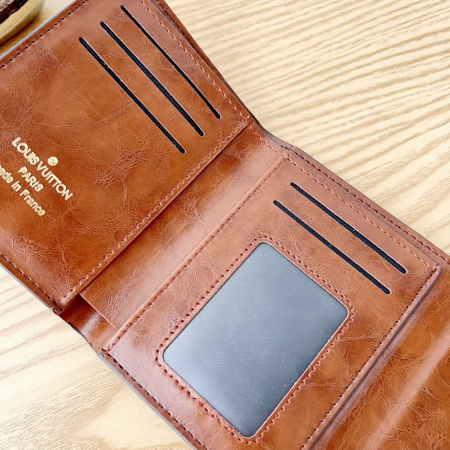 Monogram Leather Card Wallet-LA260002