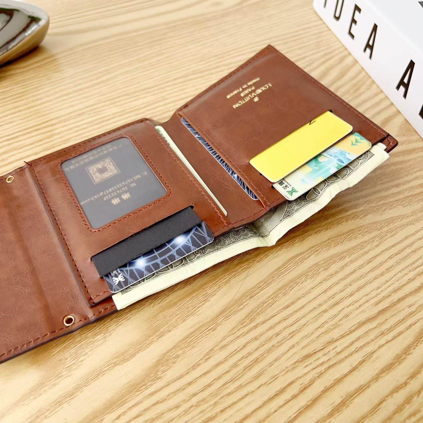 Monogram Leather Card Wallet-LA260002