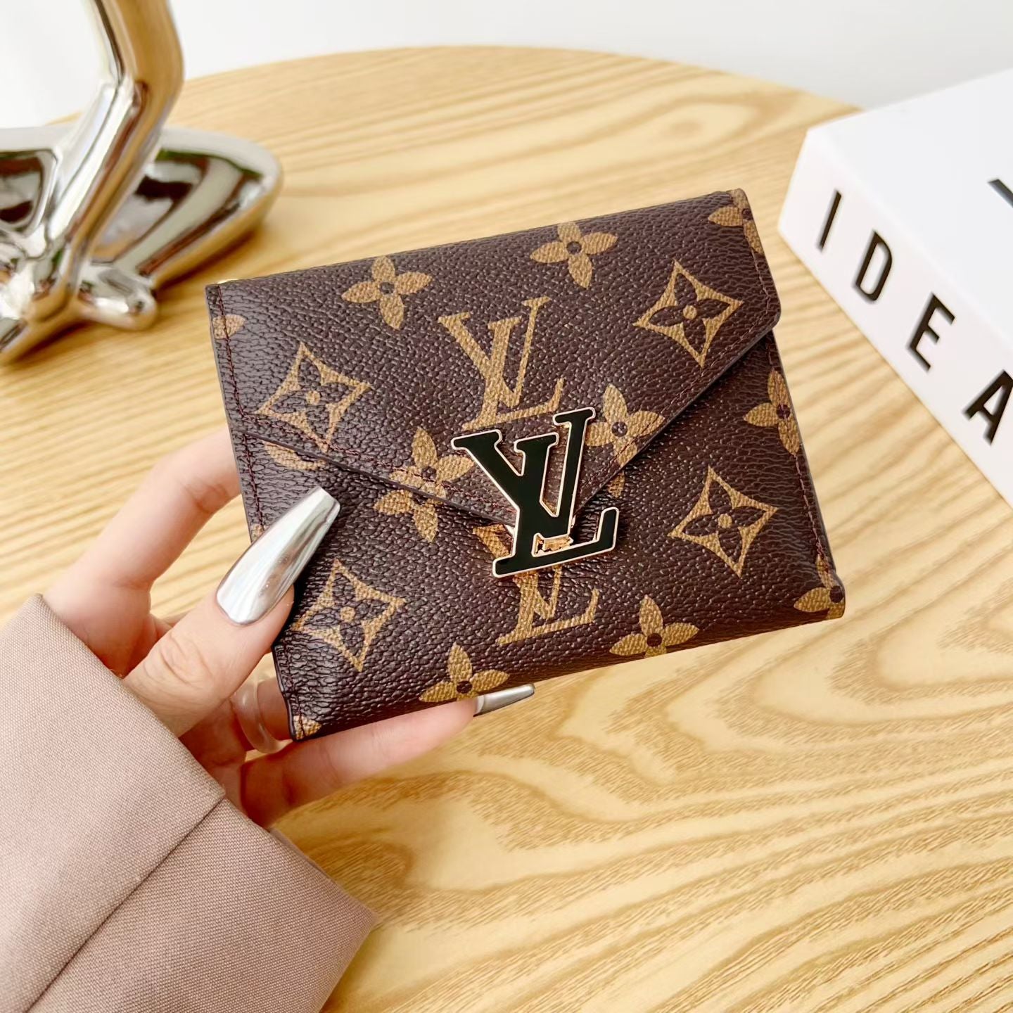 Monogram Leather Card Wallet-LA260002