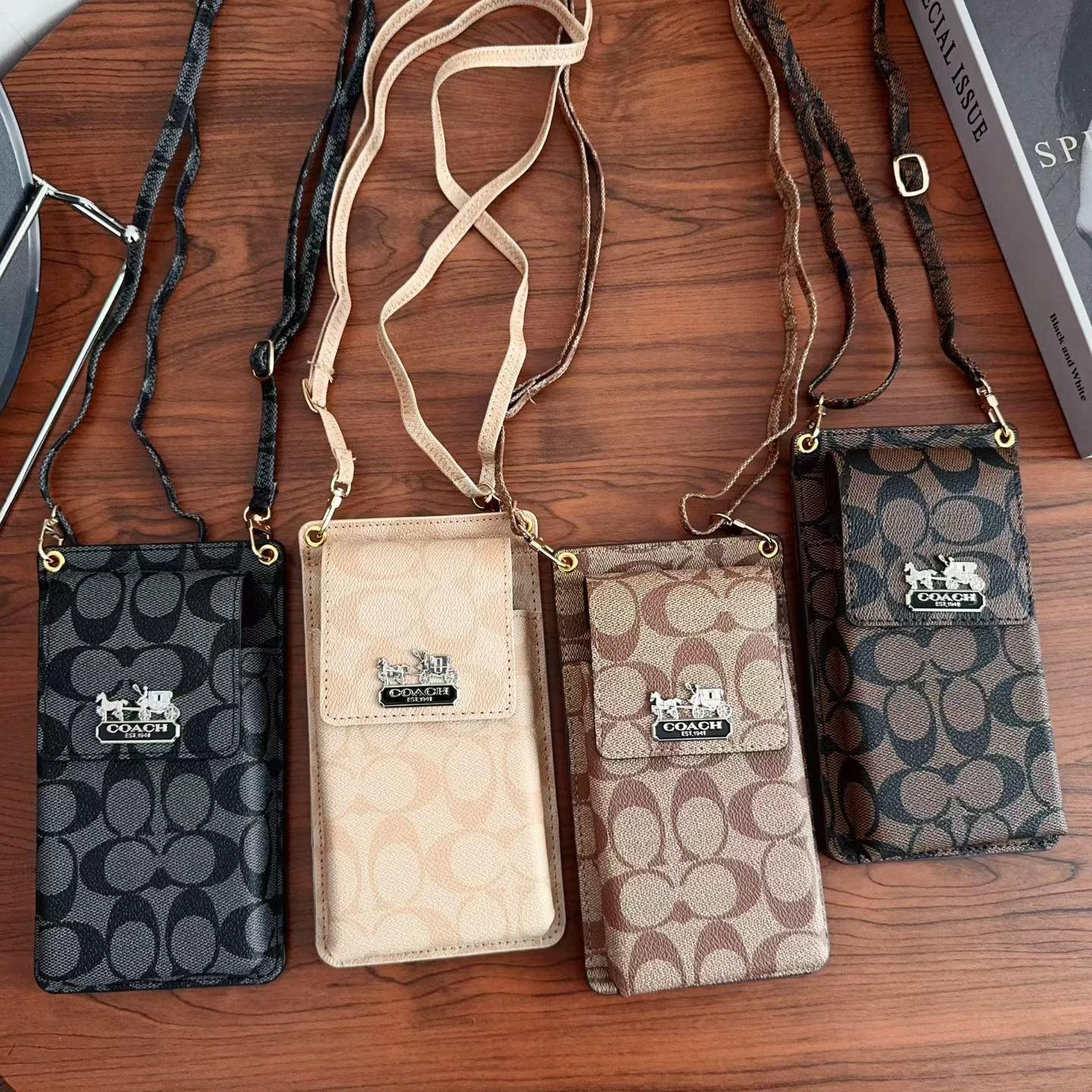 Elegant Leather CH Crossbody Phone Bag-LA260005