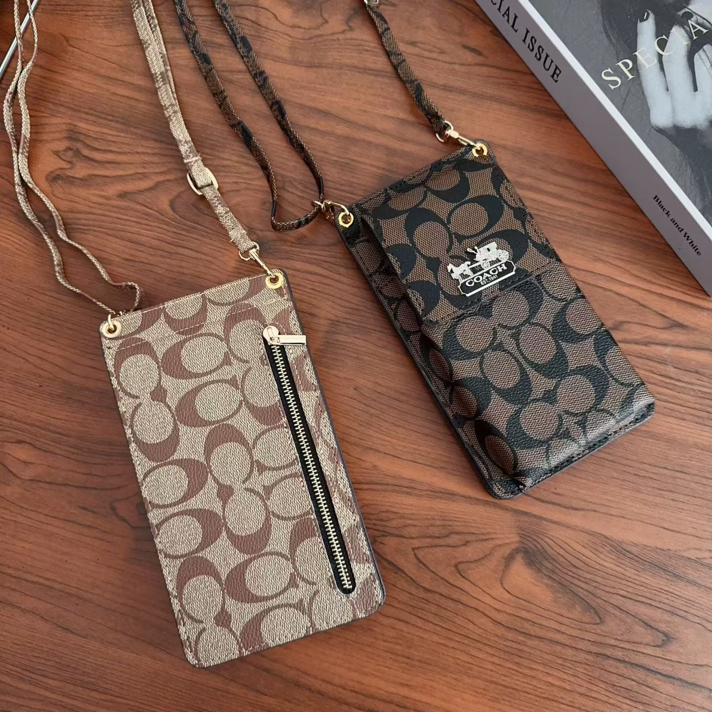 Elegant Leather CH Crossbody Phone Bag-LA260005
