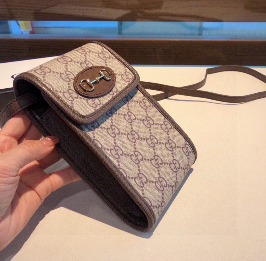 Classic Leather GG Crossbody Phone Purse -CYGG155