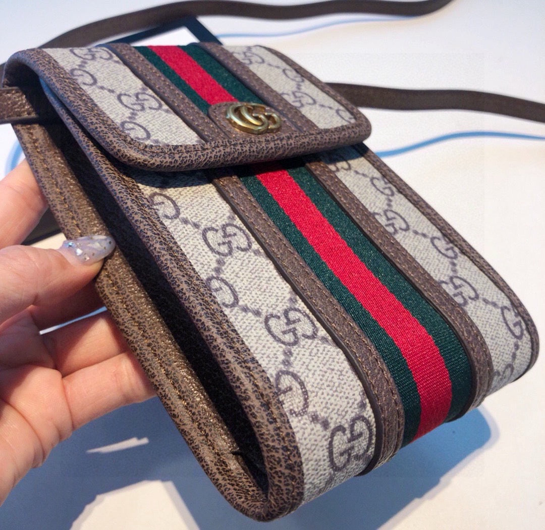 High-quality Leather GG Crossbody Phone Purse -CYGG156