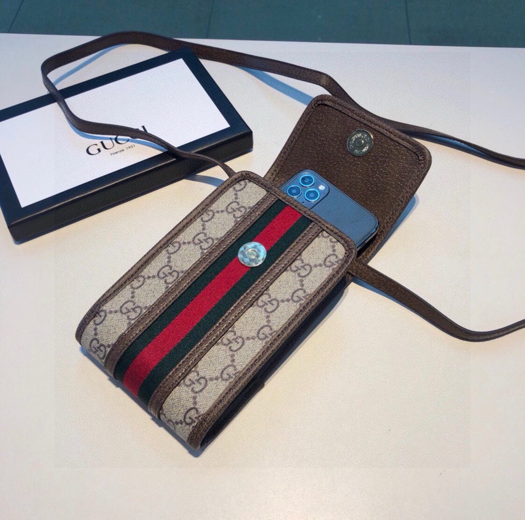 High-quality Leather GG Crossbody Phone Purse -CYGG156